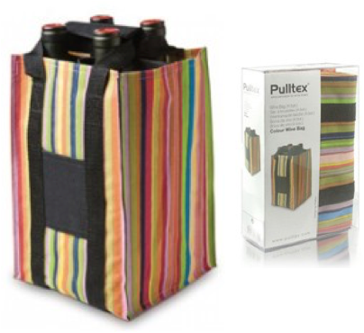 Pulltex Nylon Colour Wine Bag 4-bottle